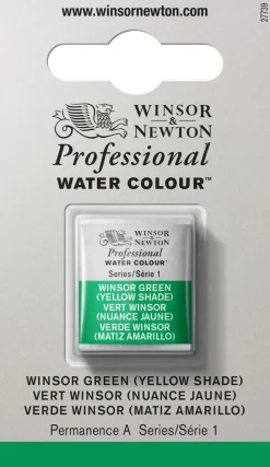 Winsor & Newton Farba akwarelowa Professional w półkostce - - Winsor Green (Yellow Shade)