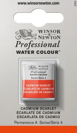 Winsor & Newton Farba akwarelowa Professional w półkostce - - Cadmium Scarlet