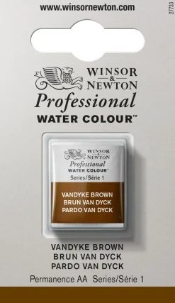 Winsor & Newton Farba akwarelowa Professional w półkostce - - Vandyke Brown