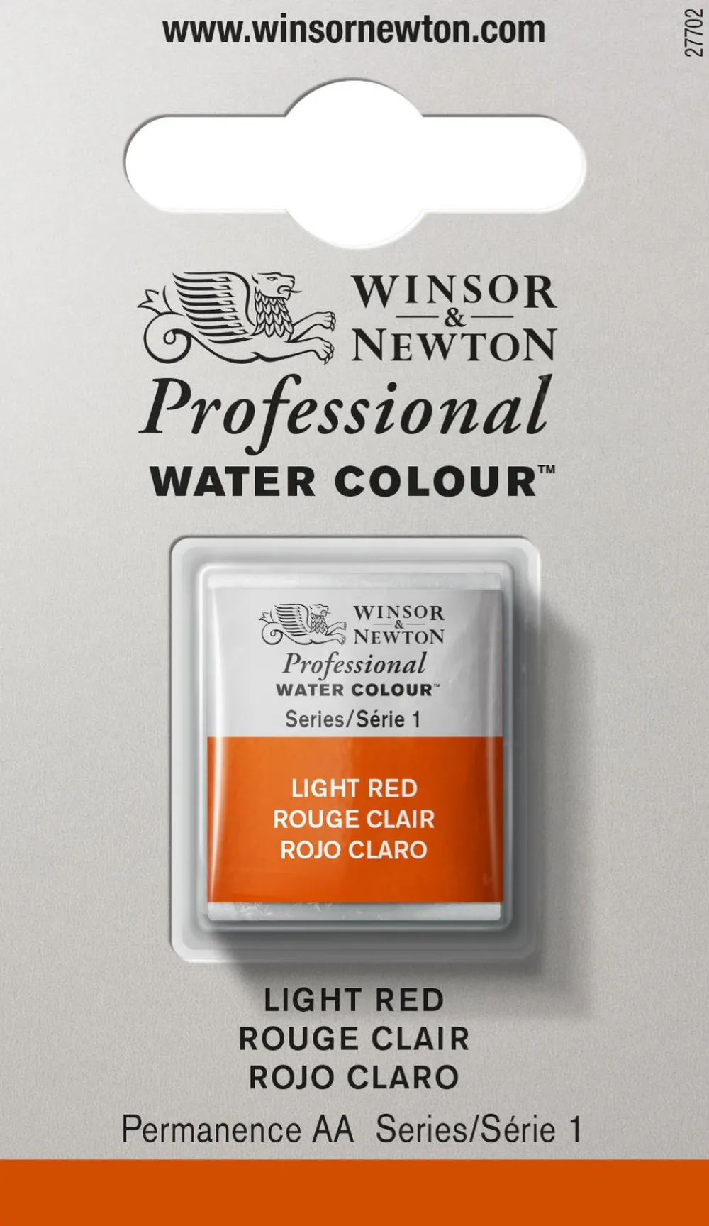 Winsor & Newton Farba akwarelowa Professional w półkostce - - Light Red