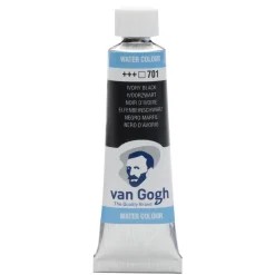 Van Gogh Farba akwarelowa - - Ivory Black 10 ml > Farby Akwarelowe