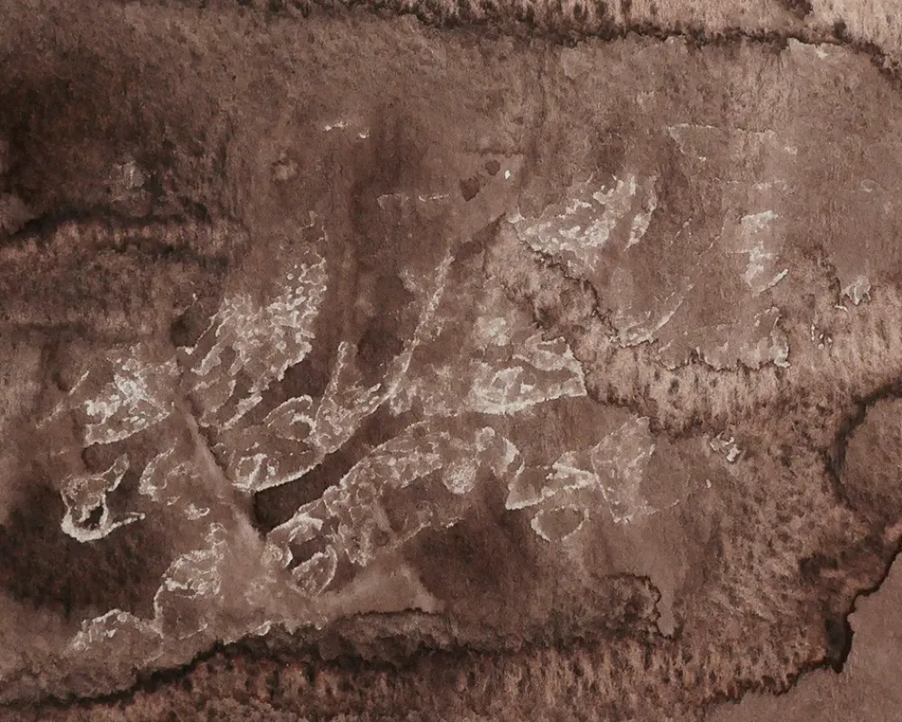Kuretake Farba akwarelowa w kostce Gansai Tambi - - Raw Umber Deep