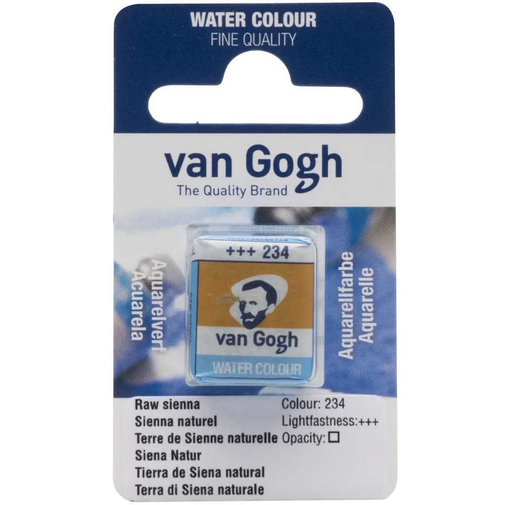 Van Gogh Farba akwarelowa w kostce - - 234 Raw Sienna