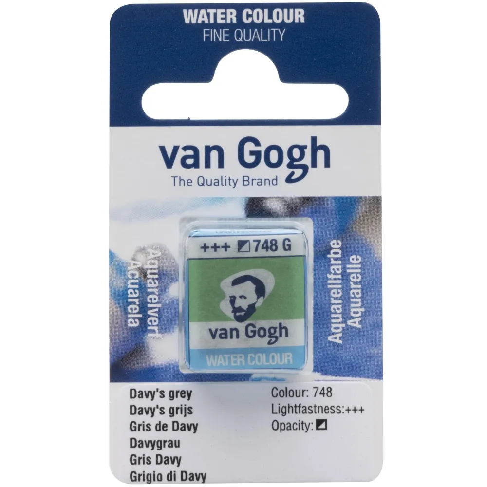 Van Gogh Farba akwarelowa w kostce - - 748 Davy's Grey