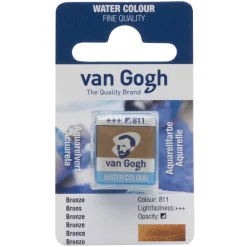 Van Gogh Farba akwarelowa w kostce - - 811 Bronze