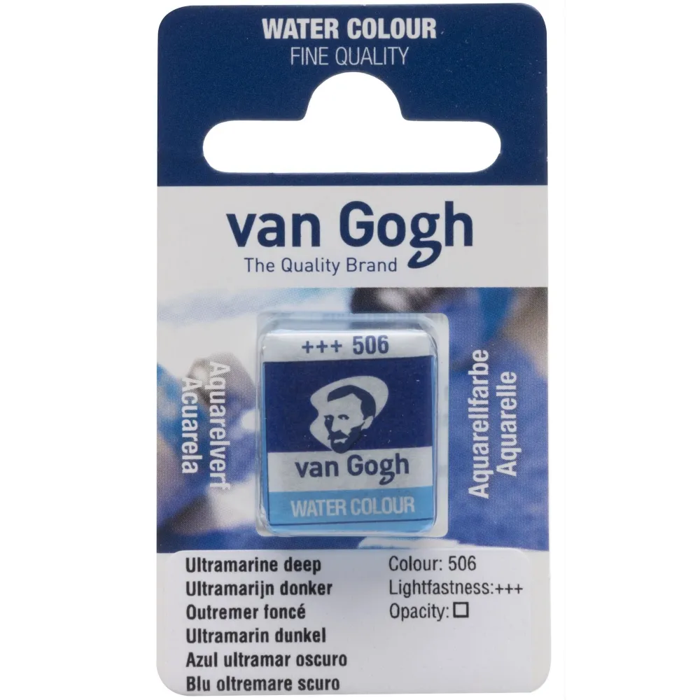 Van Gogh Farba akwarelowa w kostce - - 506 Ultramarine Deep