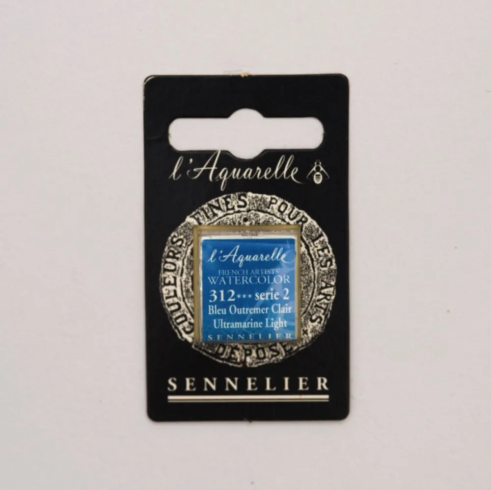 Sennelier Farba akwarelowa w półkostce l’Aquarelle - - 312 Ultramarine Light > Farby Akwarelowe
