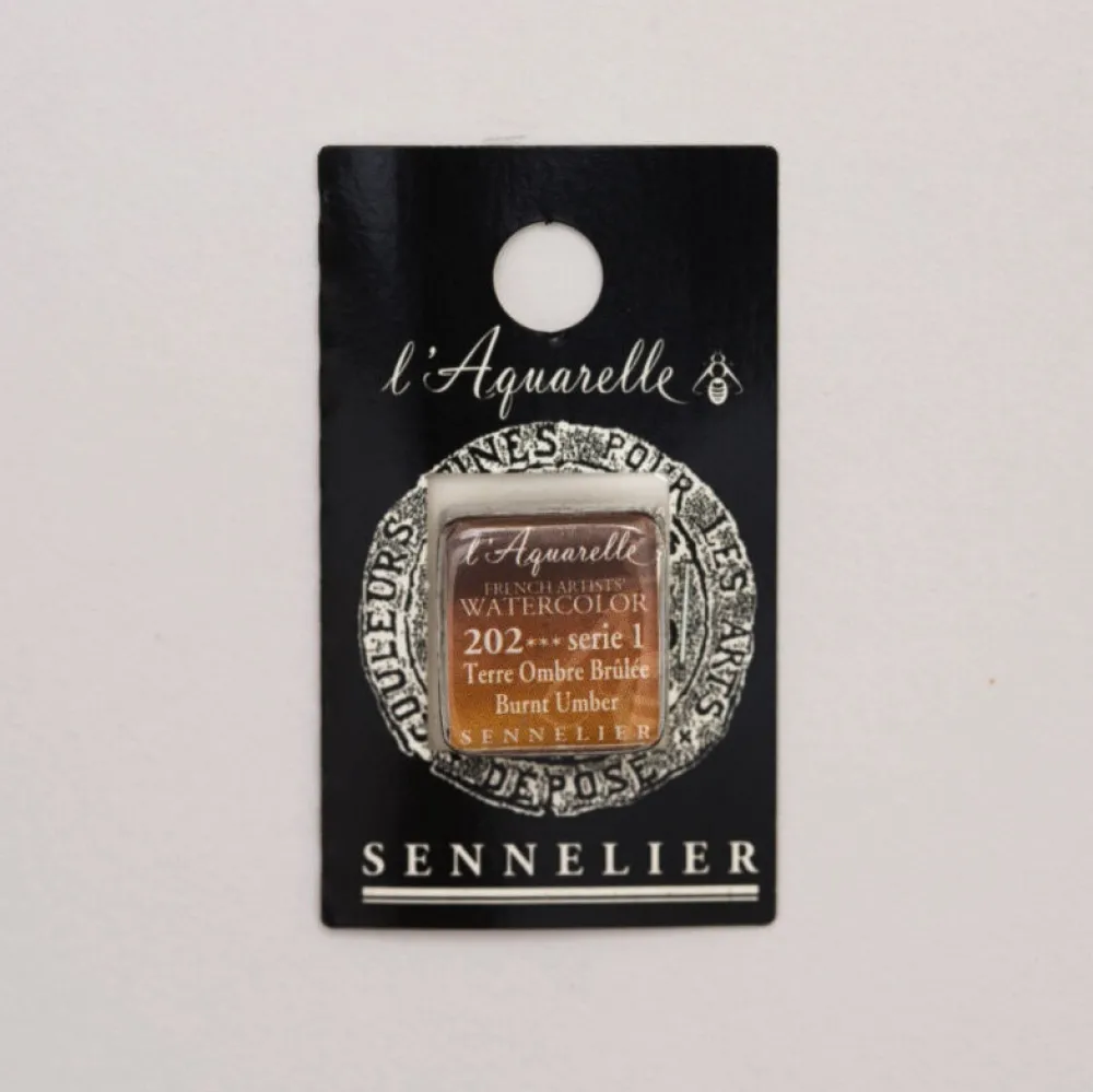 Sennelier Farba akwarelowa w półkostce l’Aquarelle - - 435 Transparent Brown > Farby Akwarelowe