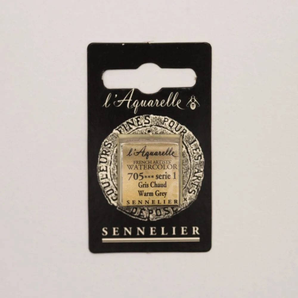 Sennelier Farba akwarelowa w półkostce l’Aquarelle - - 705 Warm Grey