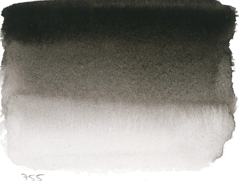 Sennelier Farba akwarelowa w półkostce l’Aquarelle - - 755 Ivory Black