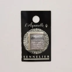 Sennelier Farba akwarelowa w półkostce l’Aquarelle - - 755 Ivory Black