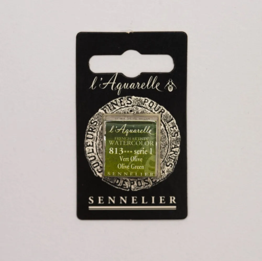 Sennelier Farba akwarelowa w półkostce l’Aquarelle - - 815, Chromium Oxide Green > Farby Akwarelowe