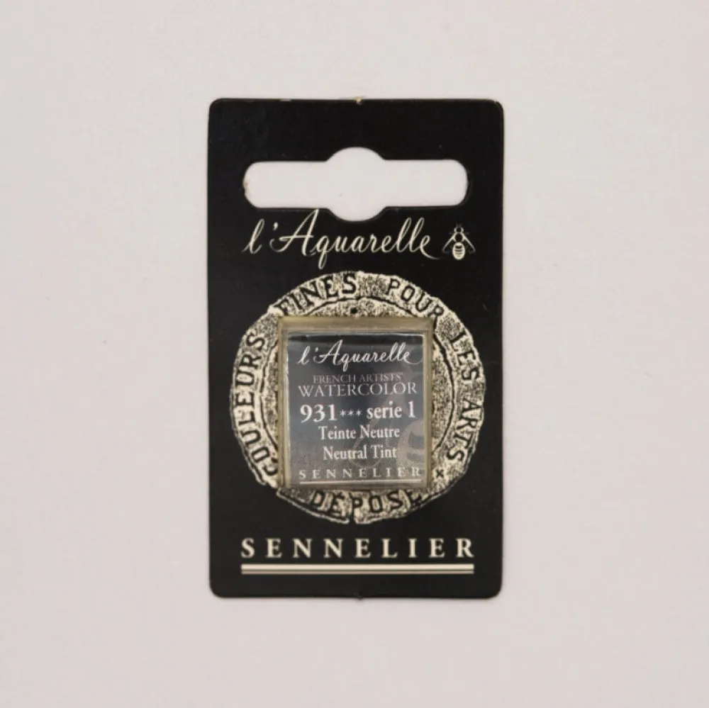 Sennelier Farba akwarelowa w półkostce l’Aquarelle - - 931 Neutral Tint
