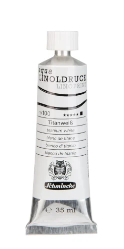 Schmincke Farba Aqua Linoprint - - 100, Titanium White, 35 ml ><noscript><img width=