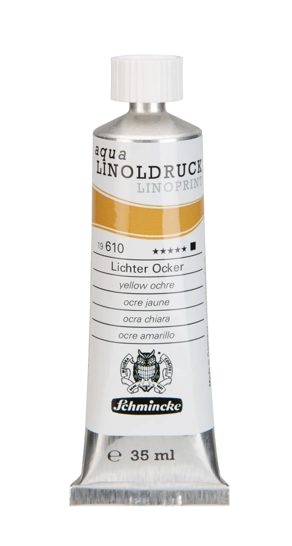 Schmincke Farba Aqua Linoprint - - 610, Yellow Ochre, 35 ml