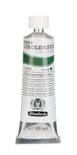 Schmincke Farba Aqua Linoprint - - 530, Chromium Oxide Green Hue, 35 ml > Techniki Graficzne