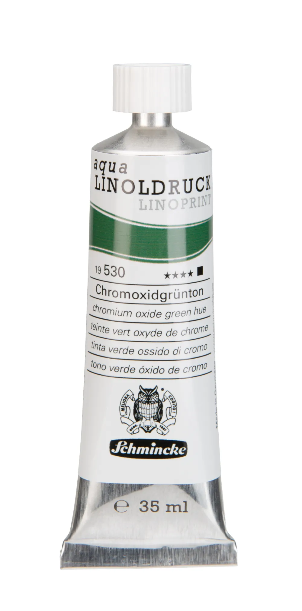 Schmincke Farba Aqua Linoprint - - 530, Chromium Oxide Green Hue, 35 ml > Techniki Graficzne