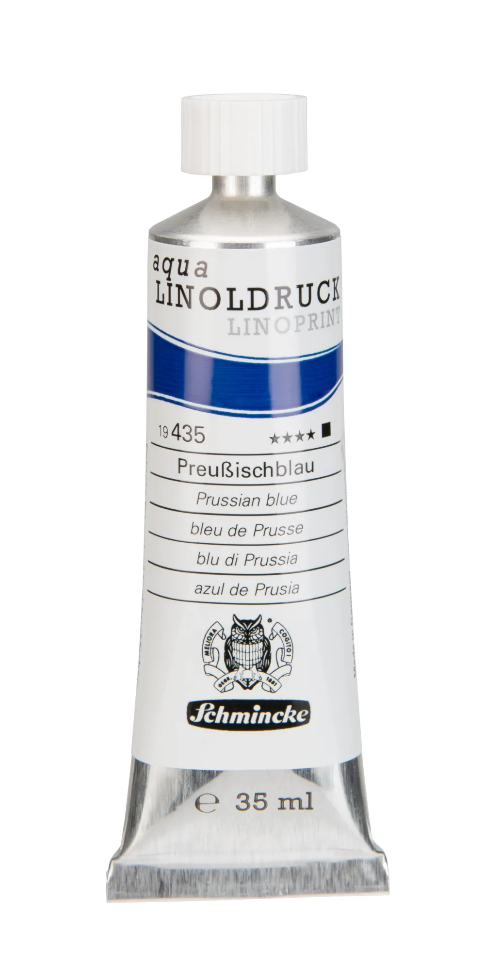 Schmincke Farba Aqua Linoprint - - 435, Prussian Blue, 35 ml > Techniki Graficzne