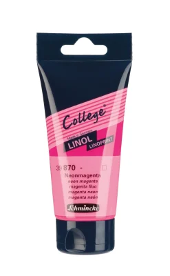 Schmincke Farba College Linoprint - - 870, Neon Magenta, 75 ml