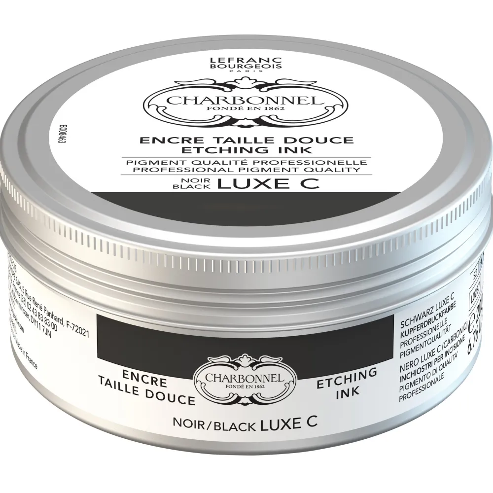 Charbonnel Farba do druku Etching Ink - Black RSR, 200 ml > Techniki Graficzne