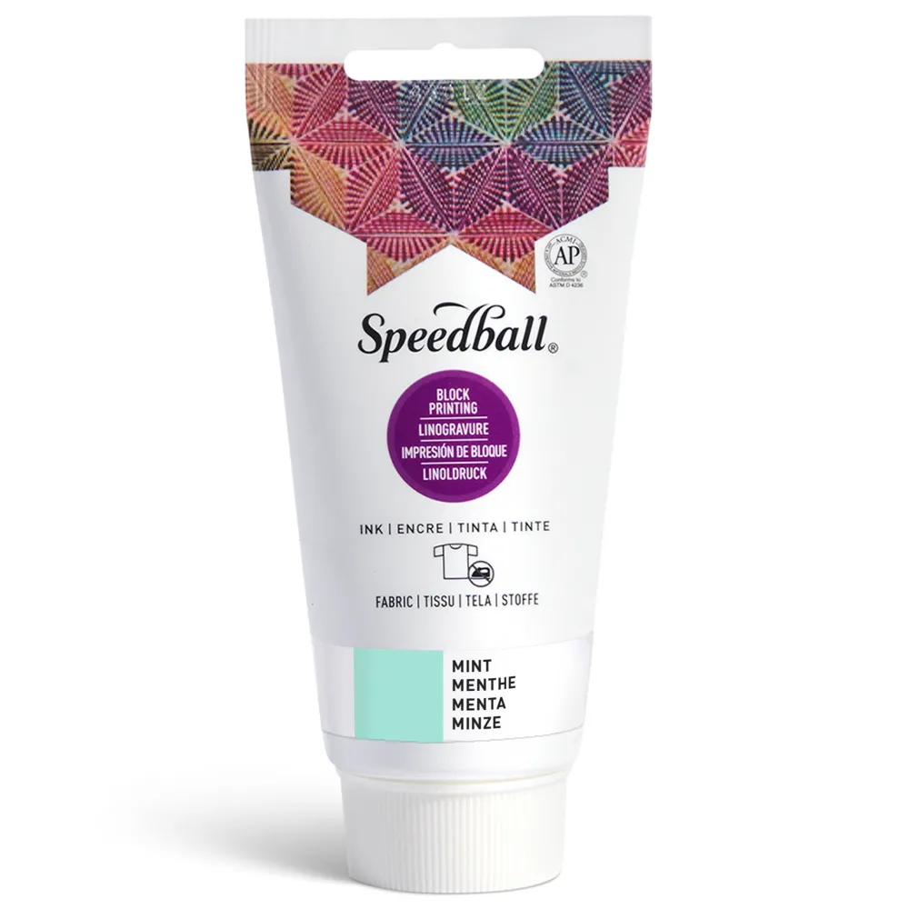 Speedball Farba do linorytu Block Printing Ink - - Mint 75 ml