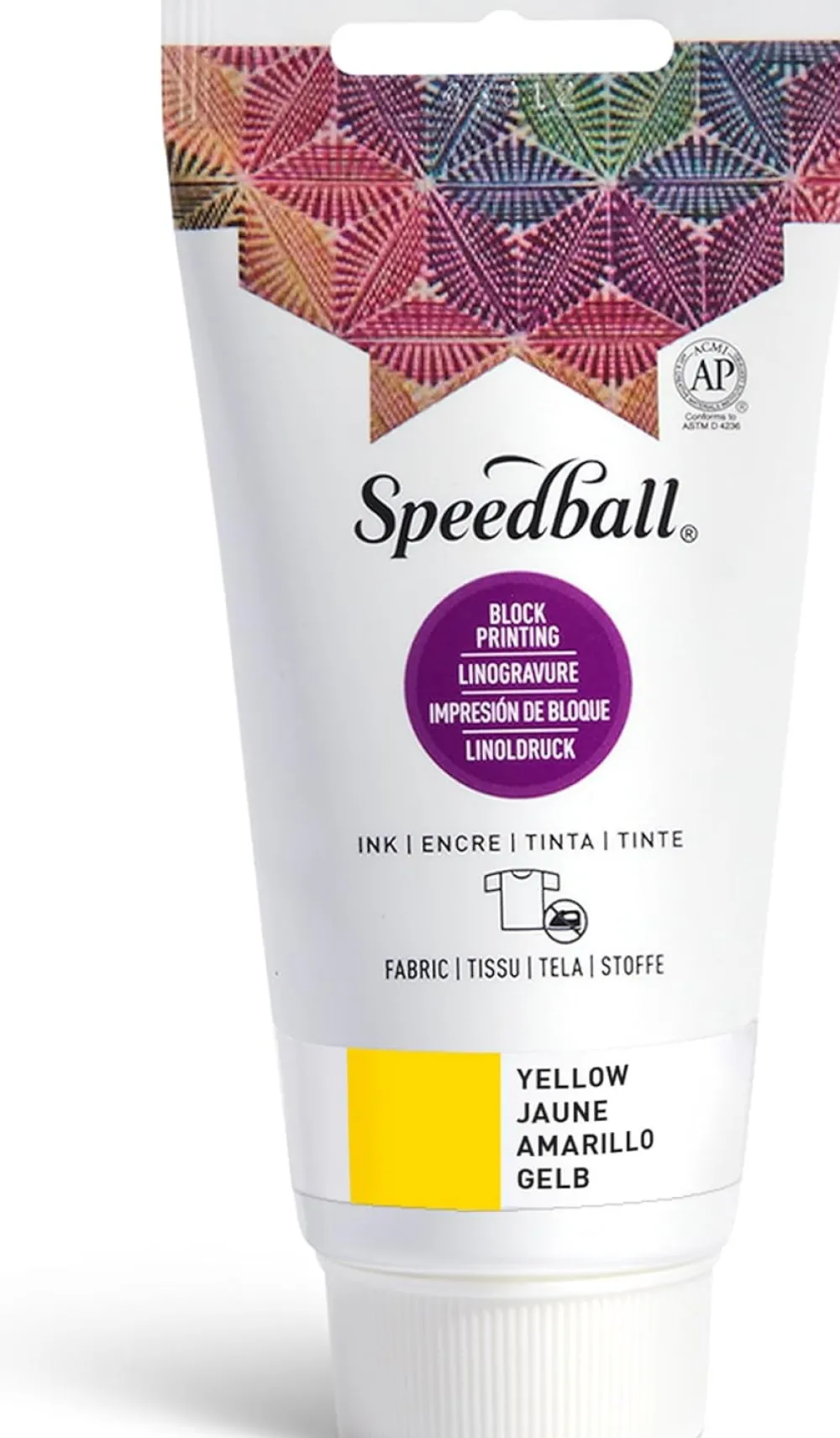 Speedball Farba do linorytu Block Printing Ink - - Yellow 75 ml