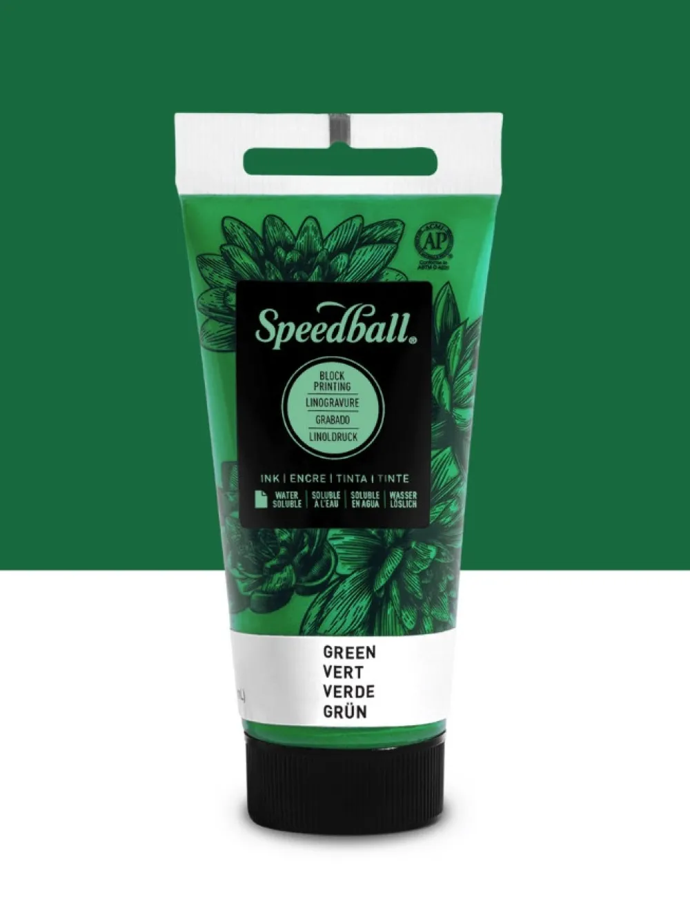 Speedball Farba do linorytu Water-Soluble Ink - - Green 75 ml