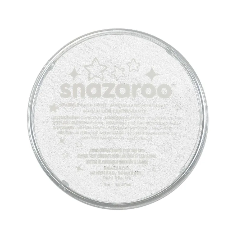 Snazaroo Farba do malowania twarzy - - Sparkle White, 18 ml
