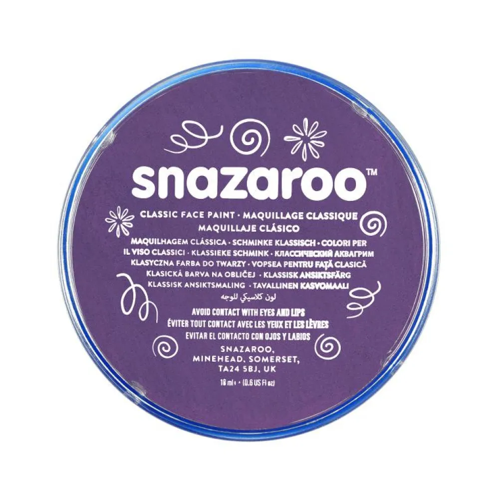 Snazaroo Farba do malowania twarzy - - fioletowa, 18 ml
