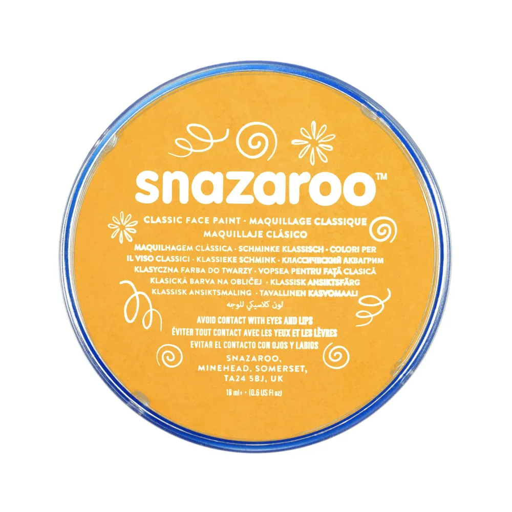 Snazaroo Farba do malowania twarzy - - Ochre Yellow, 18 ml