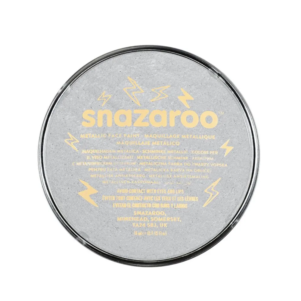 Snazaroo Farba do malowania twarzy - - srebrna, 18 ml