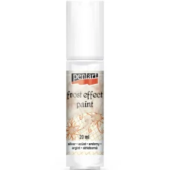 Pentart Farba do szkła efekt szronu - - biała, 20 ml