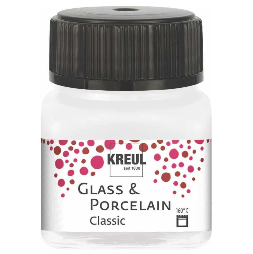 Kreul Farba do szkła i porcelany Classic - - Black, 20 ml > Farby Do Szkła|Farby I Pisaki Do Ceramiki