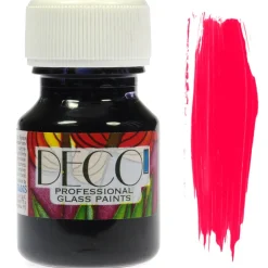Renesans Farba do szkła witrażowa Deco - - bordowa, 30 ml > Farby Do Szkła