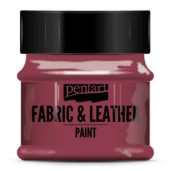 Pentart Farba do tkanin i skór - - bordowa, 50 ml