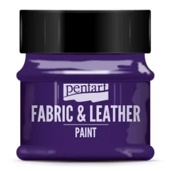 Pentart Farba do tkanin i skór - - fioletowa, 50 ml