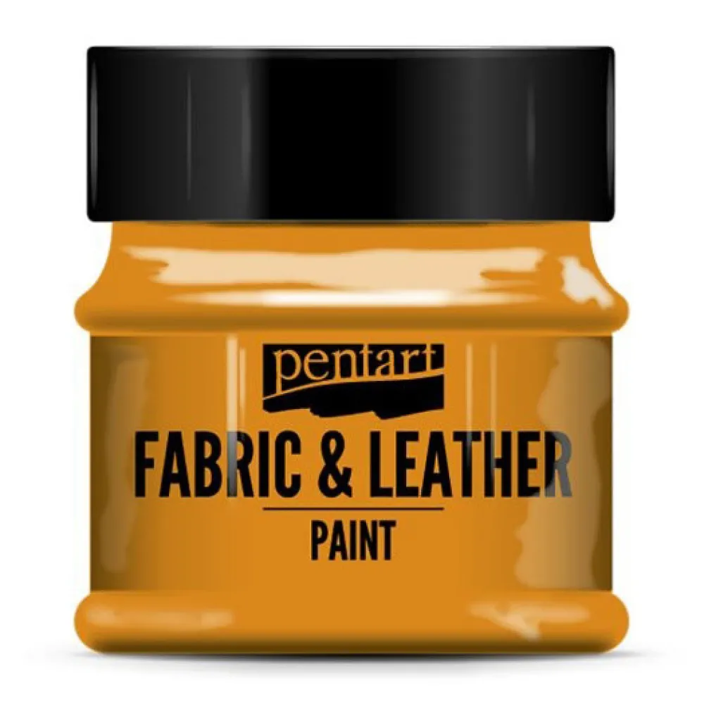 Pentart Farba do tkanin i skór - - pomarańczowa, 50 ml