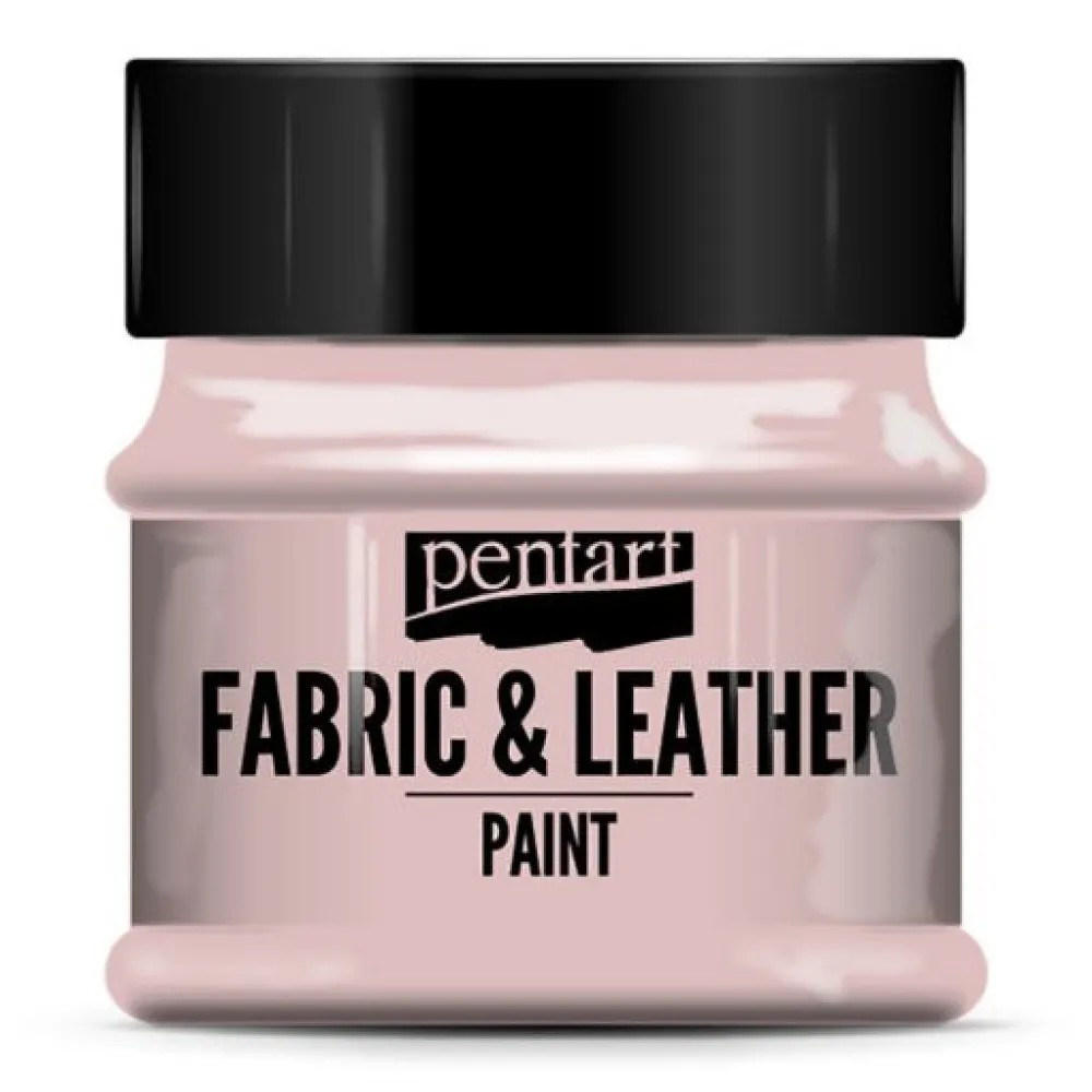 Pentart Farba do tkanin i skór - - różowa, 50 ml > Farby I Pisaki Do Tkanin