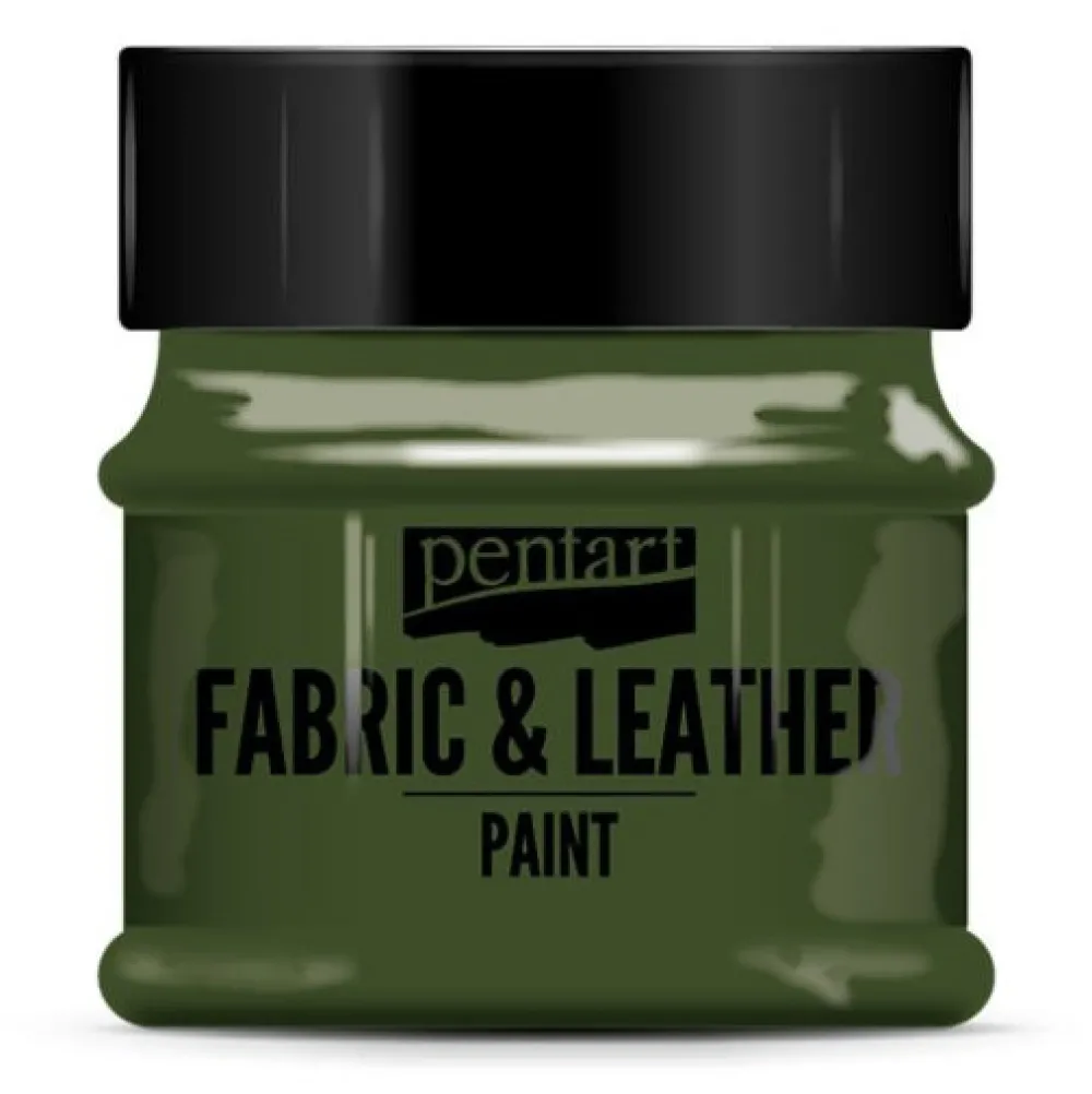 Pentart Farba do tkanin i skór - - sosnowa zieleń, 50 ml