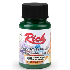 Rich Farba do tkanin Opaque - - Olive, 50 ml > Farby I Pisaki Do Tkanin