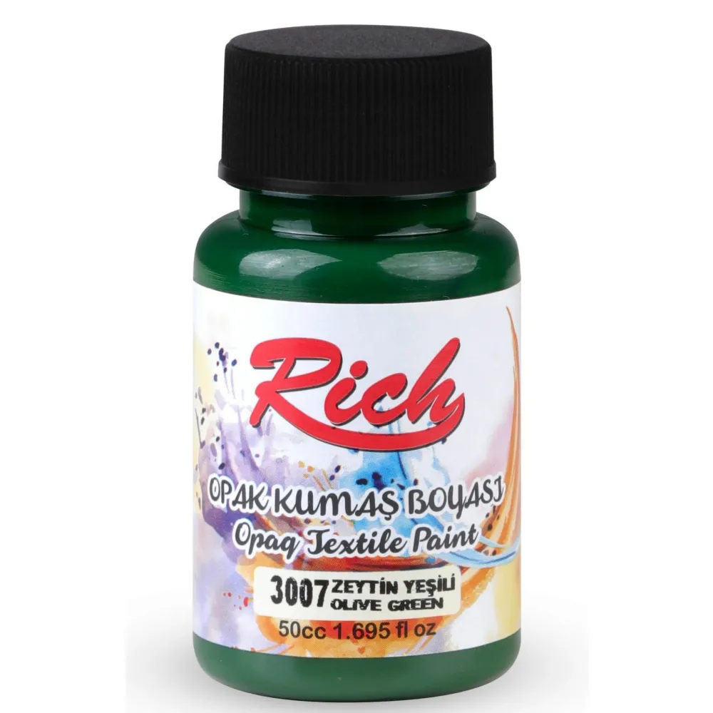 Rich Farba do tkanin Opaque - - Olive, 50 ml > Farby I Pisaki Do Tkanin