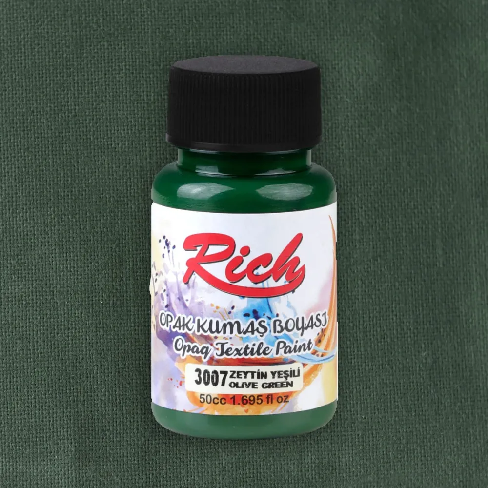 Rich Farba do tkanin Opaque - - Olive, 50 ml > Farby I Pisaki Do Tkanin