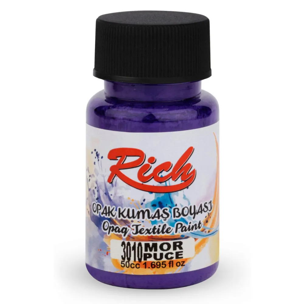 Rich Farba do tkanin Opaque - - Puce, 50 ml