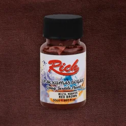 Rich Farba do tkanin Opaque - - Red Brown, 50 ml