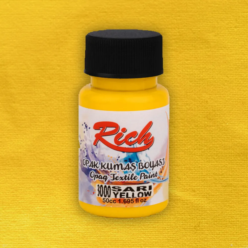 Rich Farba do tkanin Opaque - - Yellow, 50 ml