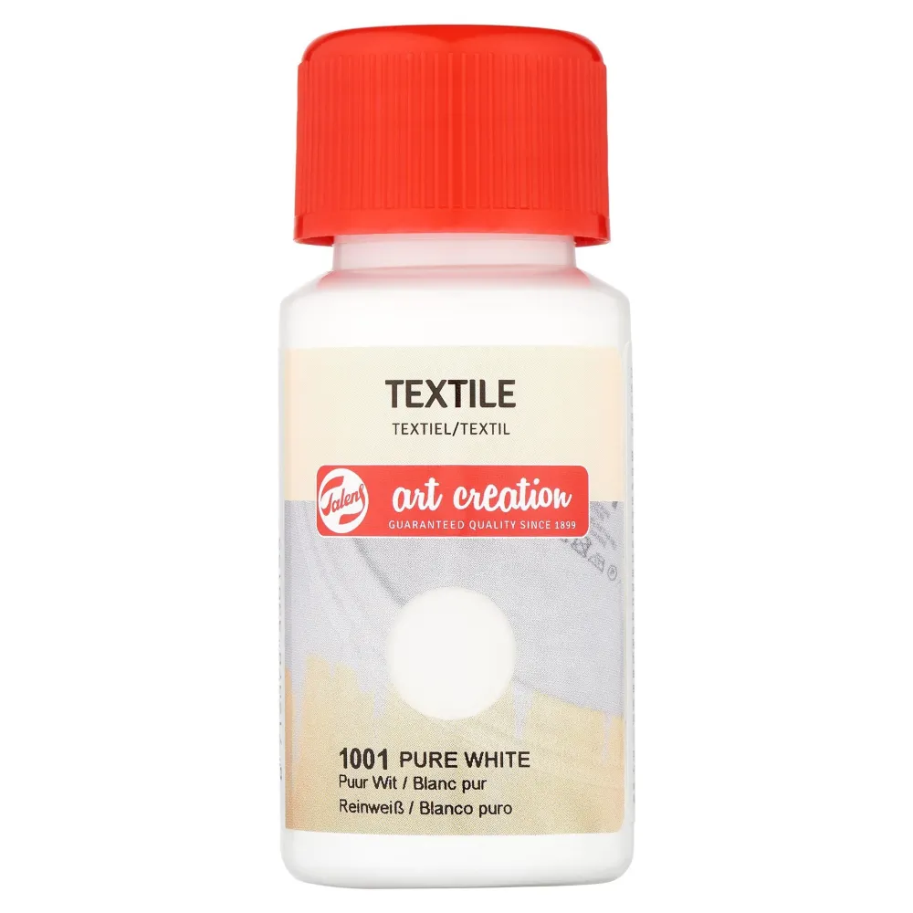 Talens Art Creation Farba do tkanin Textile - - Pure White, 50 ml > Farby I Pisaki Do Tkanin