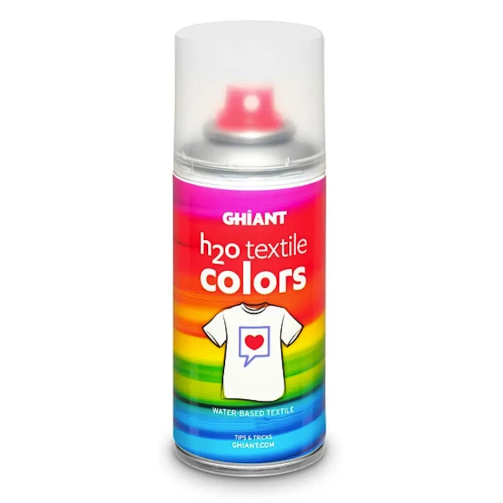 Ghiant Farba do tkanin w sprayu H2O Textile Colors - - transparentna, opalizujący brokat, 150 ml