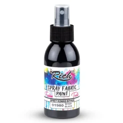Rich Farba do tkanin w sprayu - - Black, 100 ml > Farby I Pisaki Do Tkanin