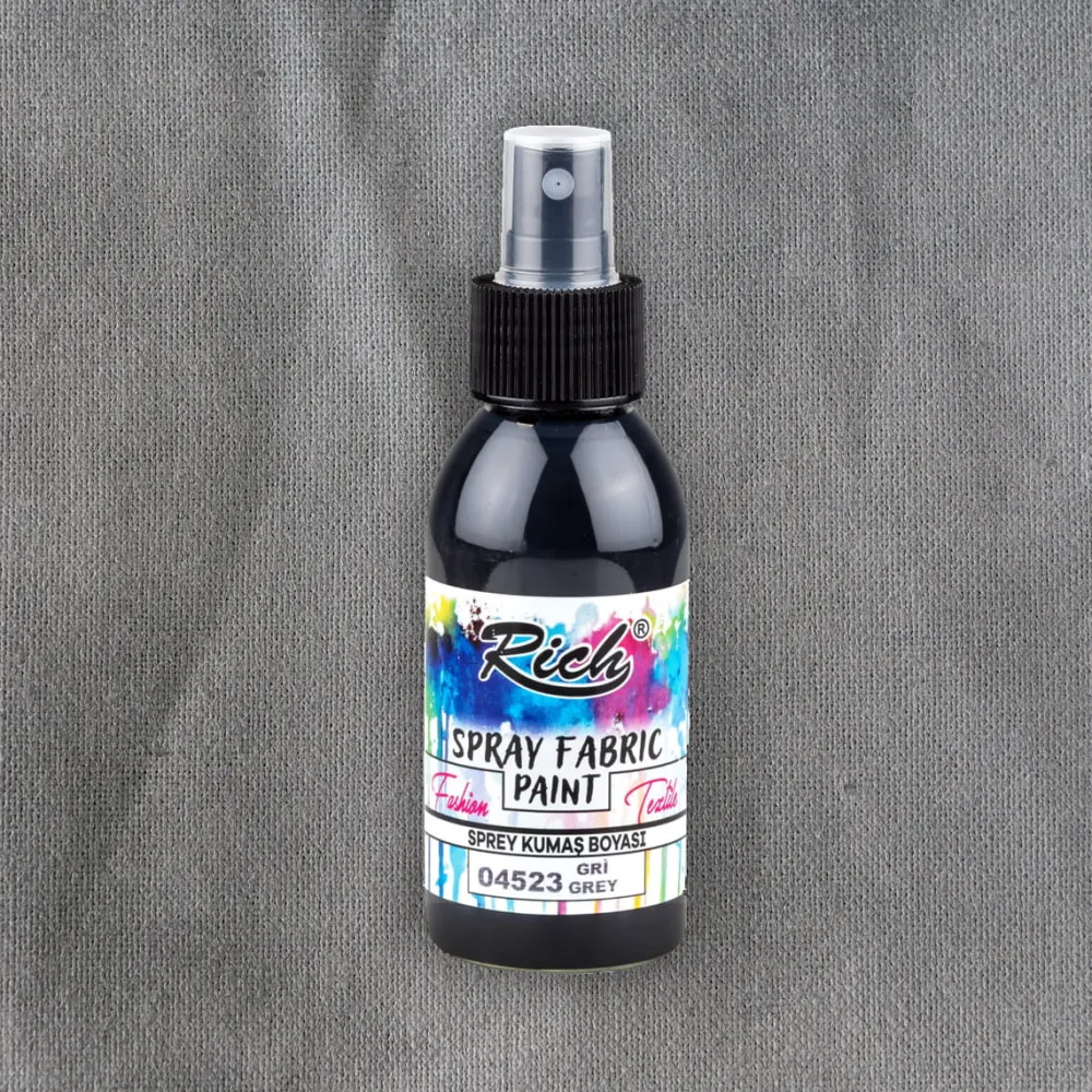 Rich Farba do tkanin w sprayu - - Grey, 100 ml