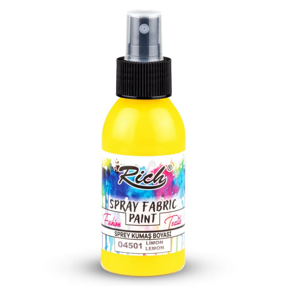 Rich Farba do tkanin w sprayu - - Lemon, 100 ml > Farby I Pisaki Do Tkanin